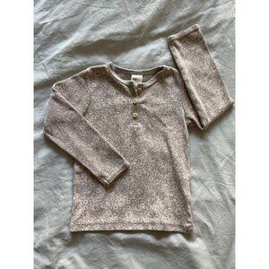 H&M Lavender Floral Print Henley (2T)